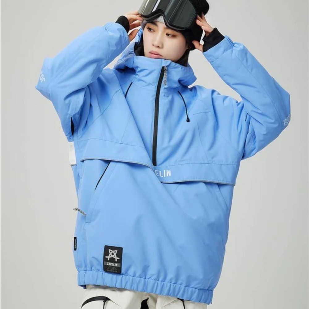 Sailor Pullover Snowboarding Jacket - Ice blue